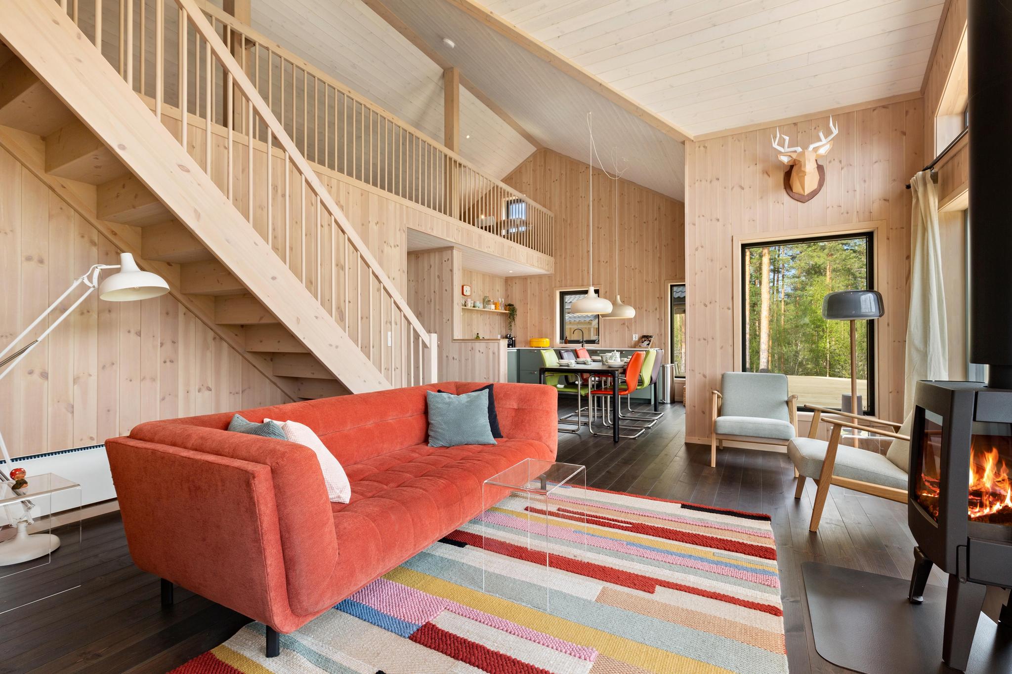 Outdoor terrace and garden at Grønnsted 8p in NO