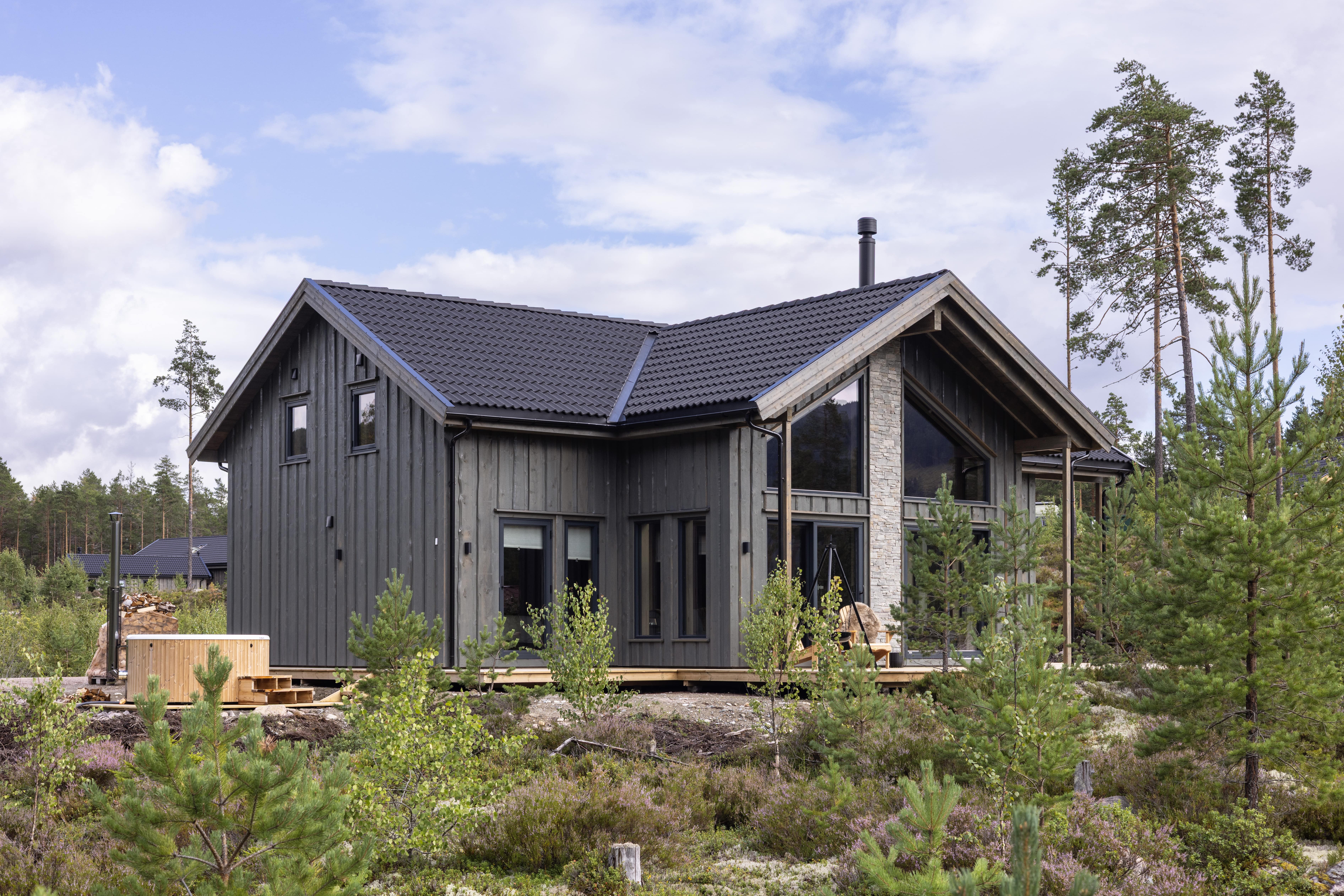 Exterior view of Saga Hytte 6p in NO