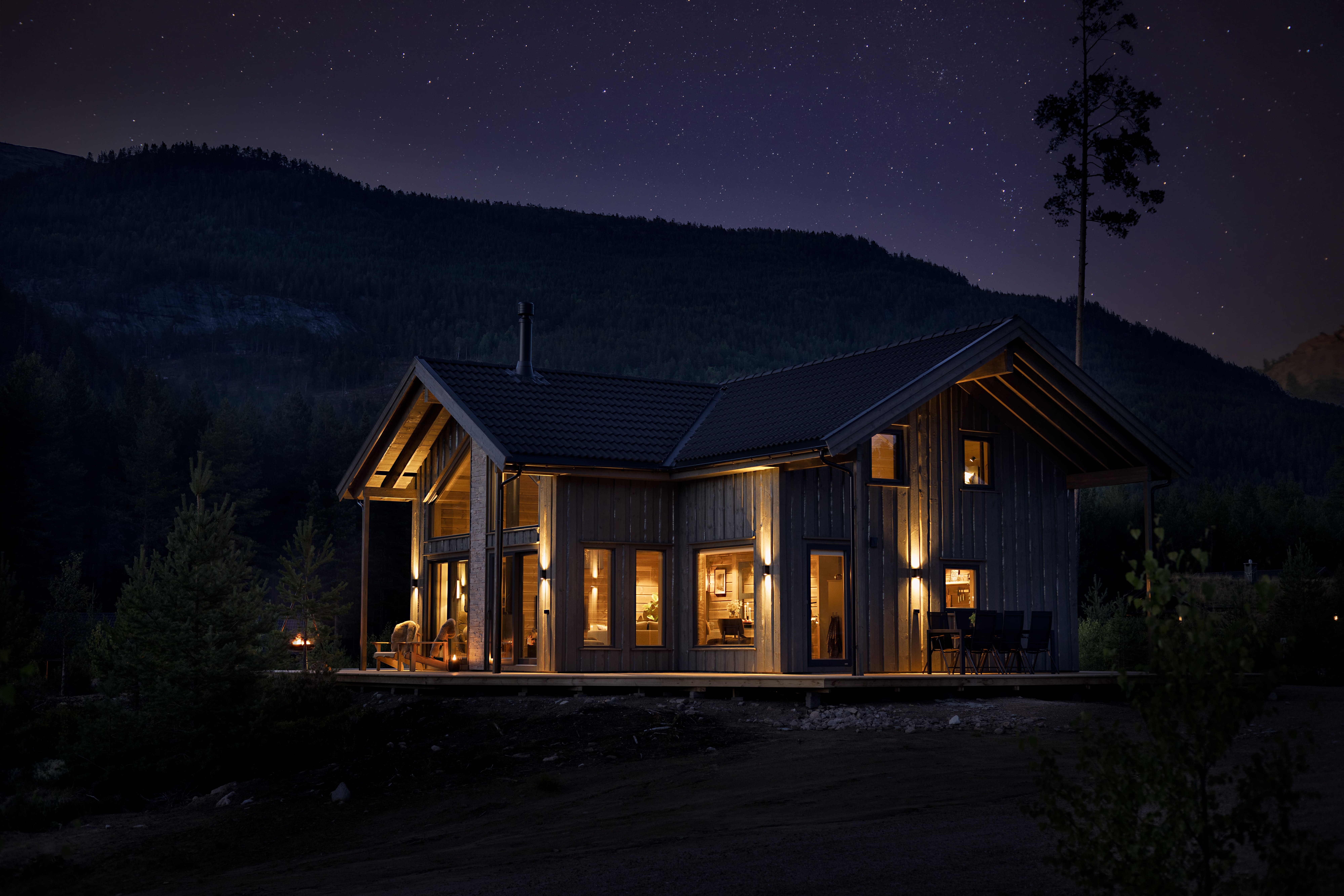 Interior living area at Saga Hytte 6p in NO