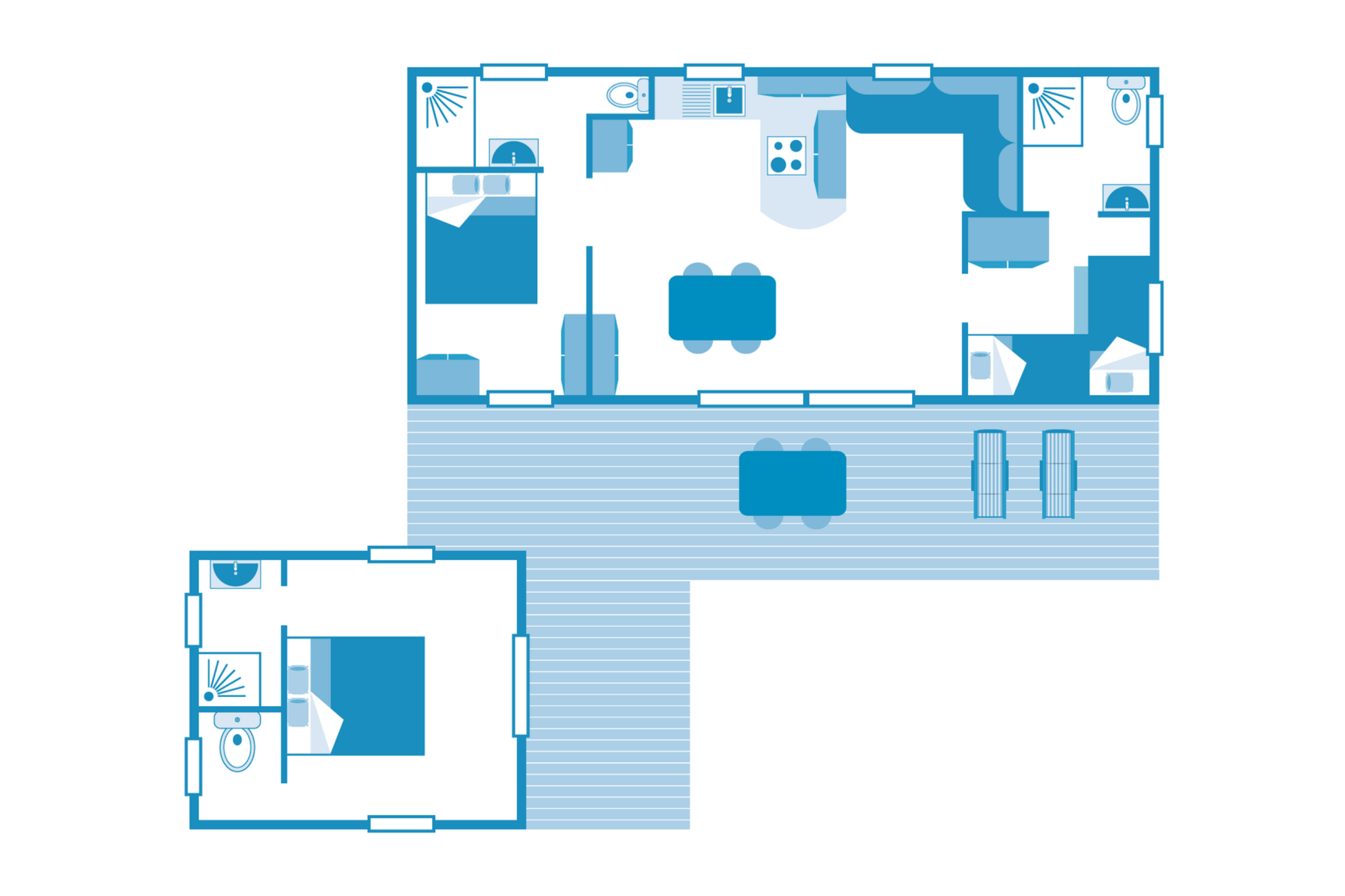 Cottage Taos with suite 7p 3Bdrms AirCon