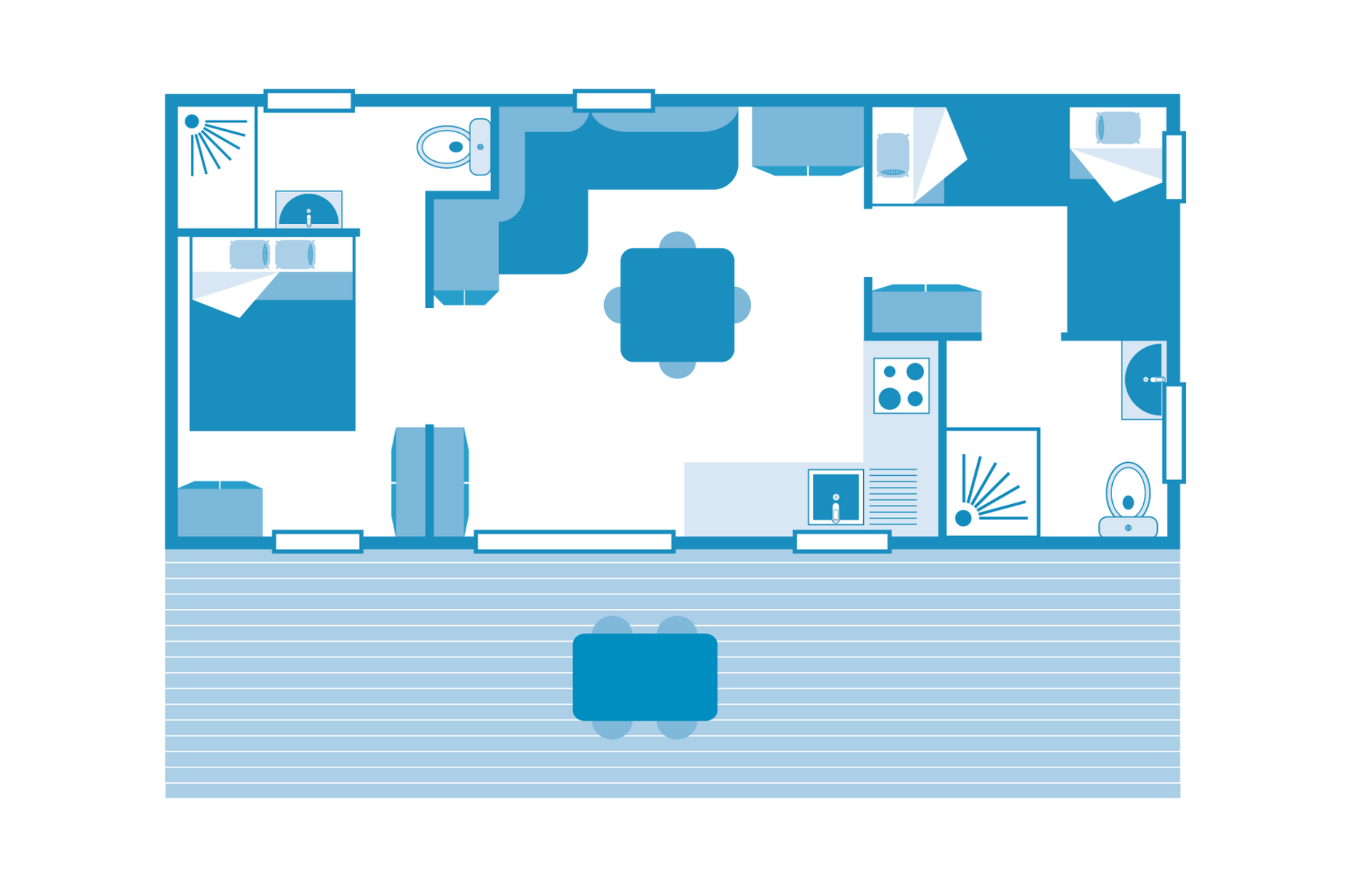 Cottage Taos 5p 2Bdrms AirConPremium
