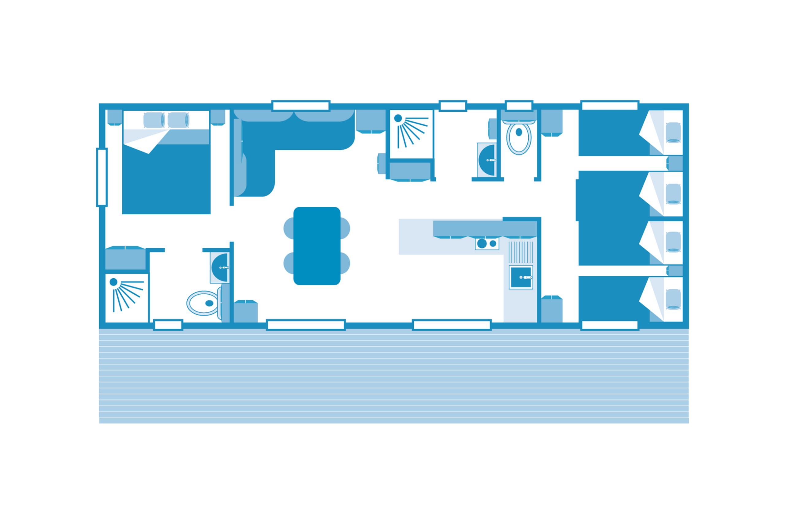 Cottage Bahia 6p 3Bdrms AirConPremium