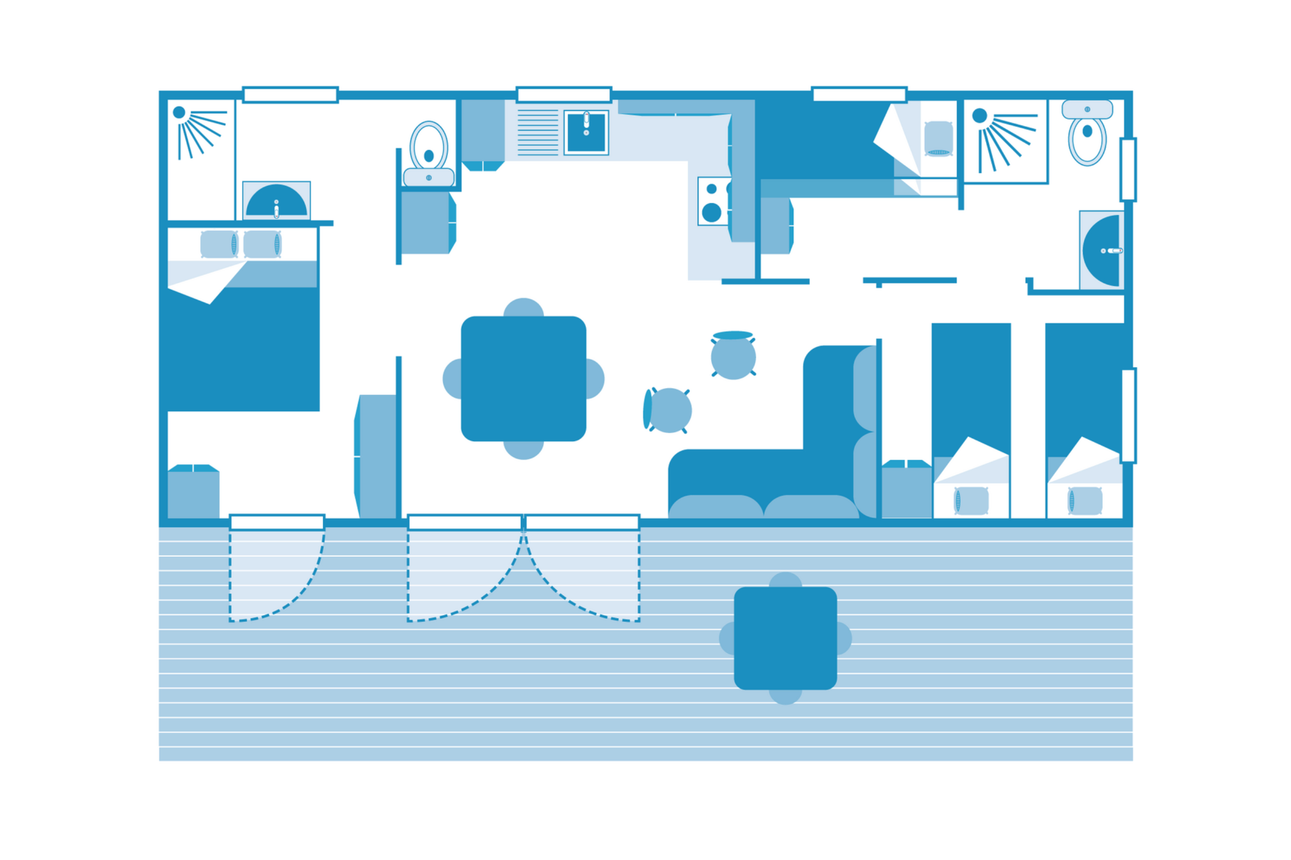 Cottage Taos 6p 3Bdrms AirConPremium