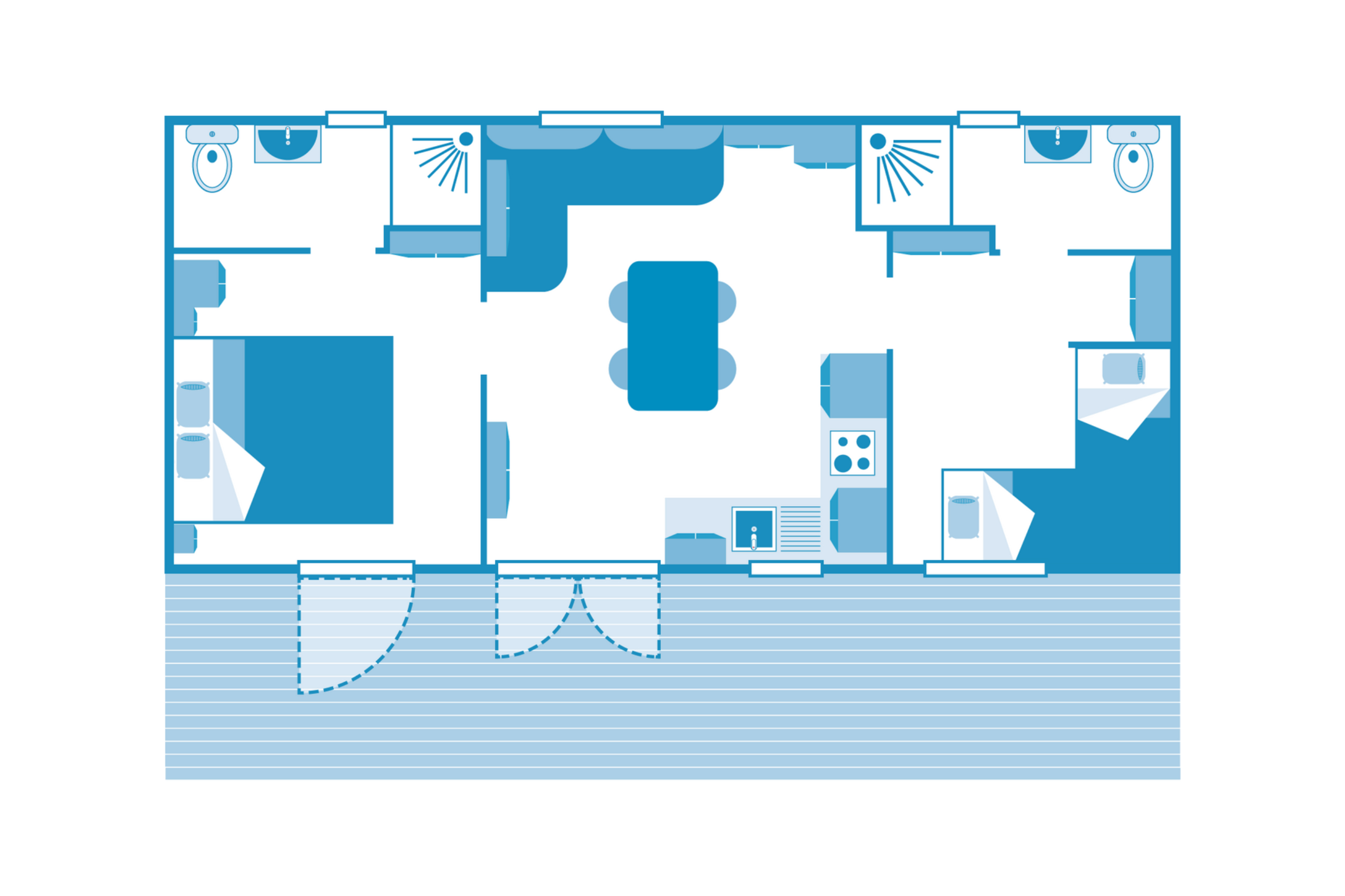 Cottage Bahia 5p 2Bdrms AirConPremium