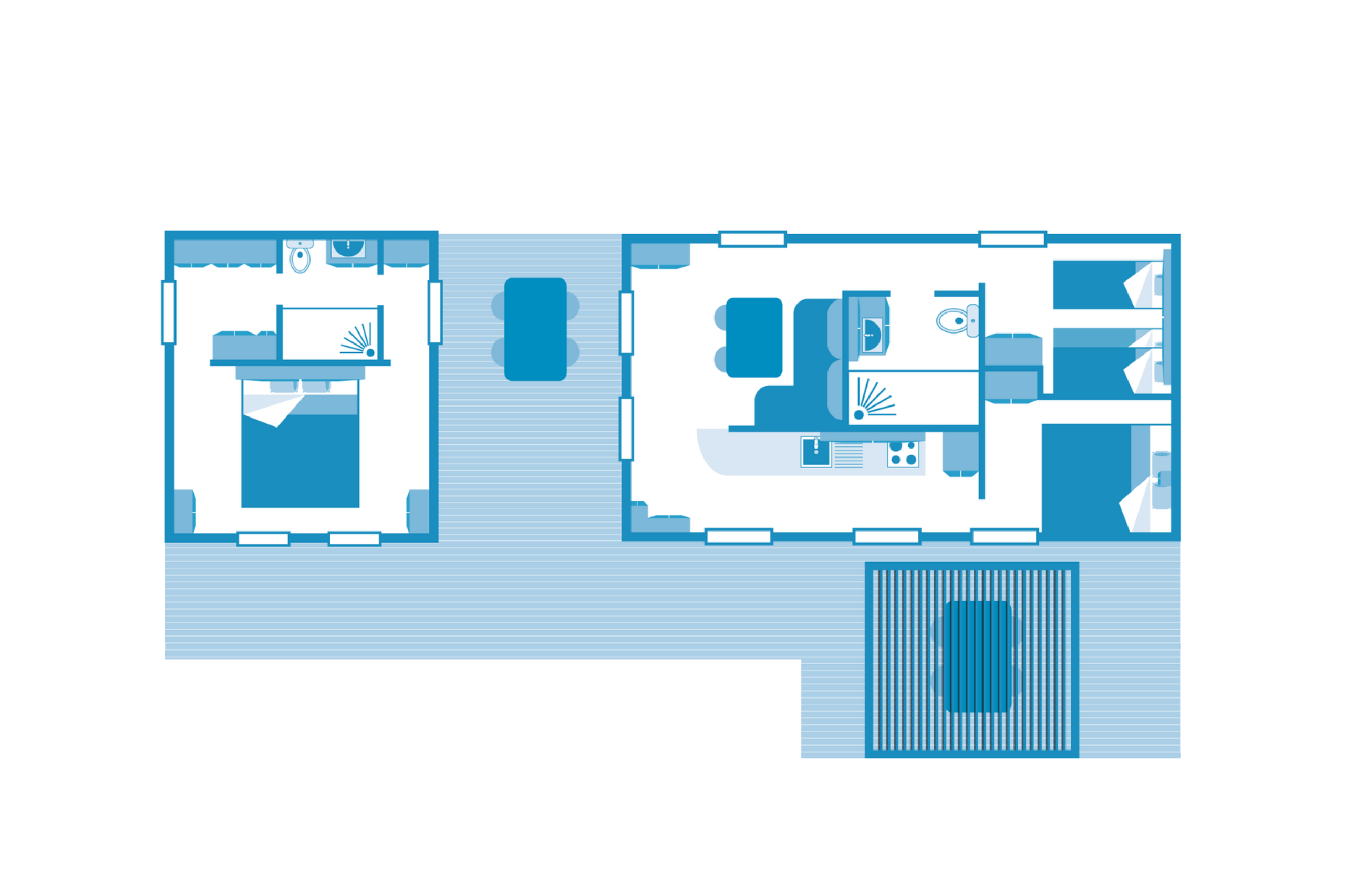 Cottage Keywest with suite 7p 3Bdrms Air