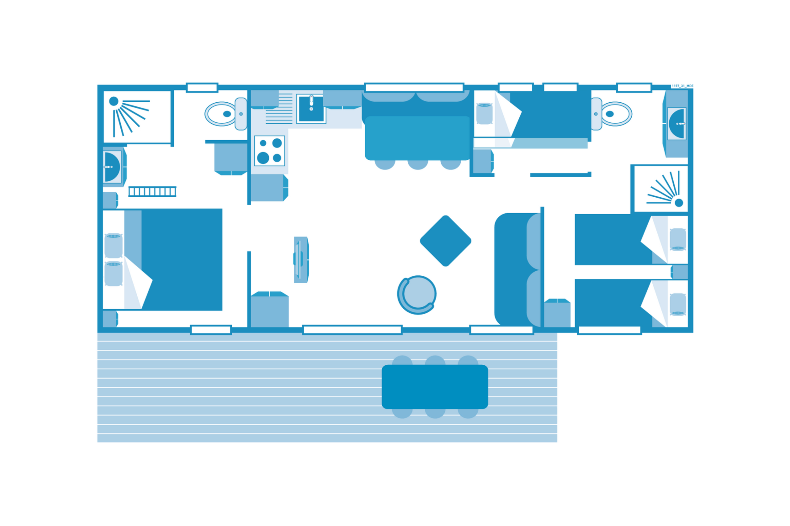 Cottage Taos 6p 3Bdrms AirConPremium