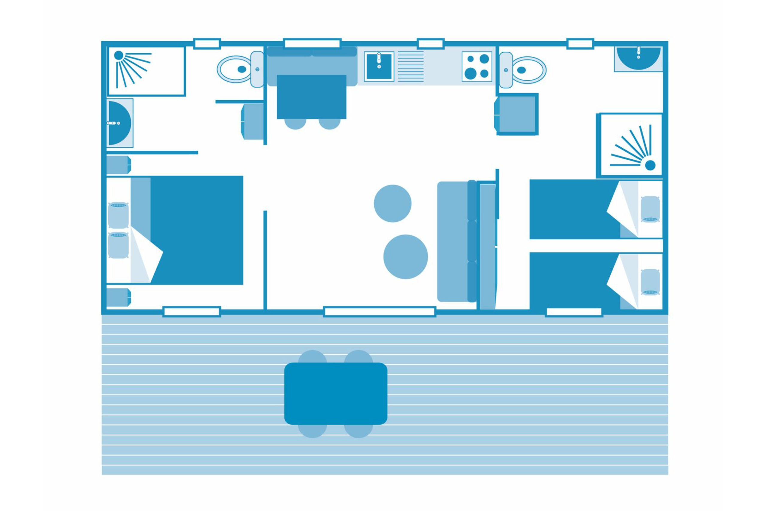 Cottage Taos 4p 2Bdrms AirConPremium