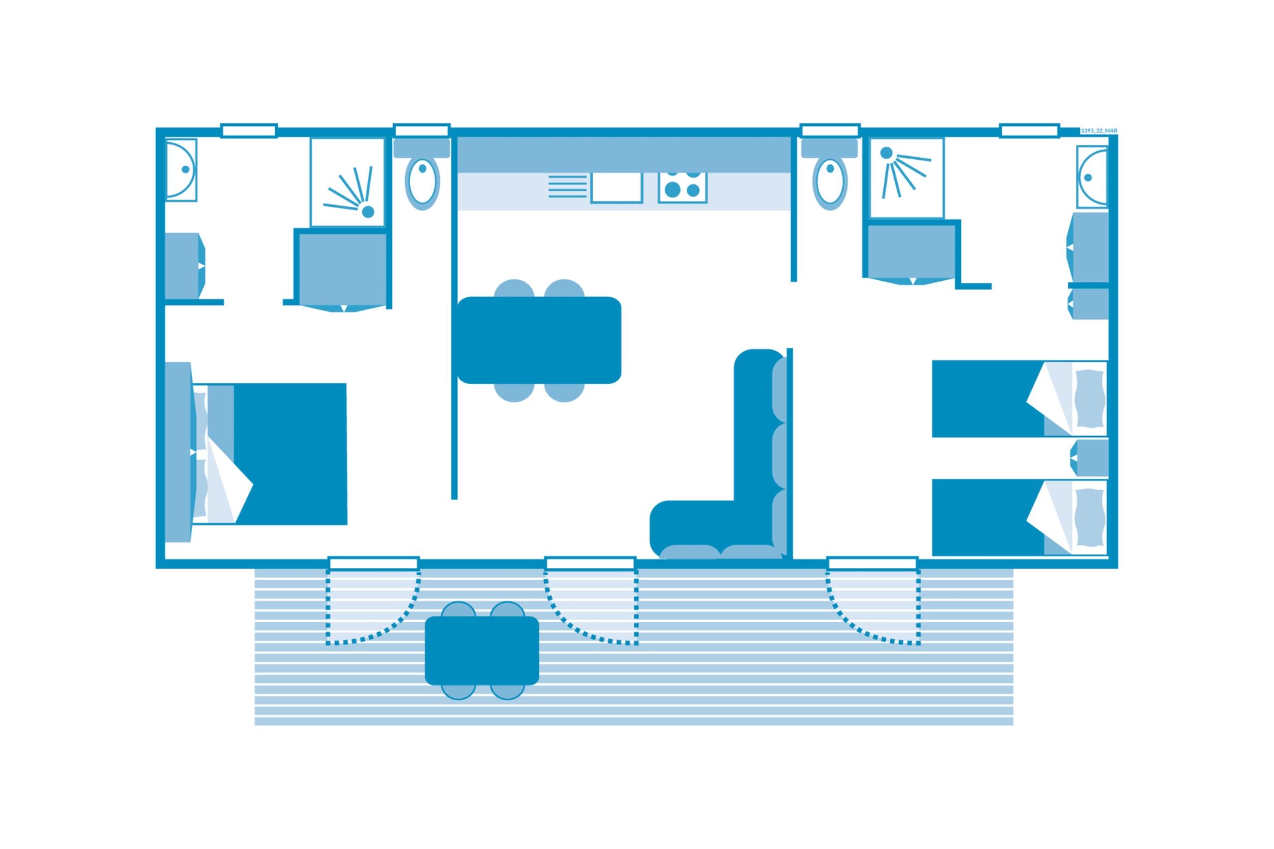 Cottage Cheverny 4p 2Bdrms AirConPremium