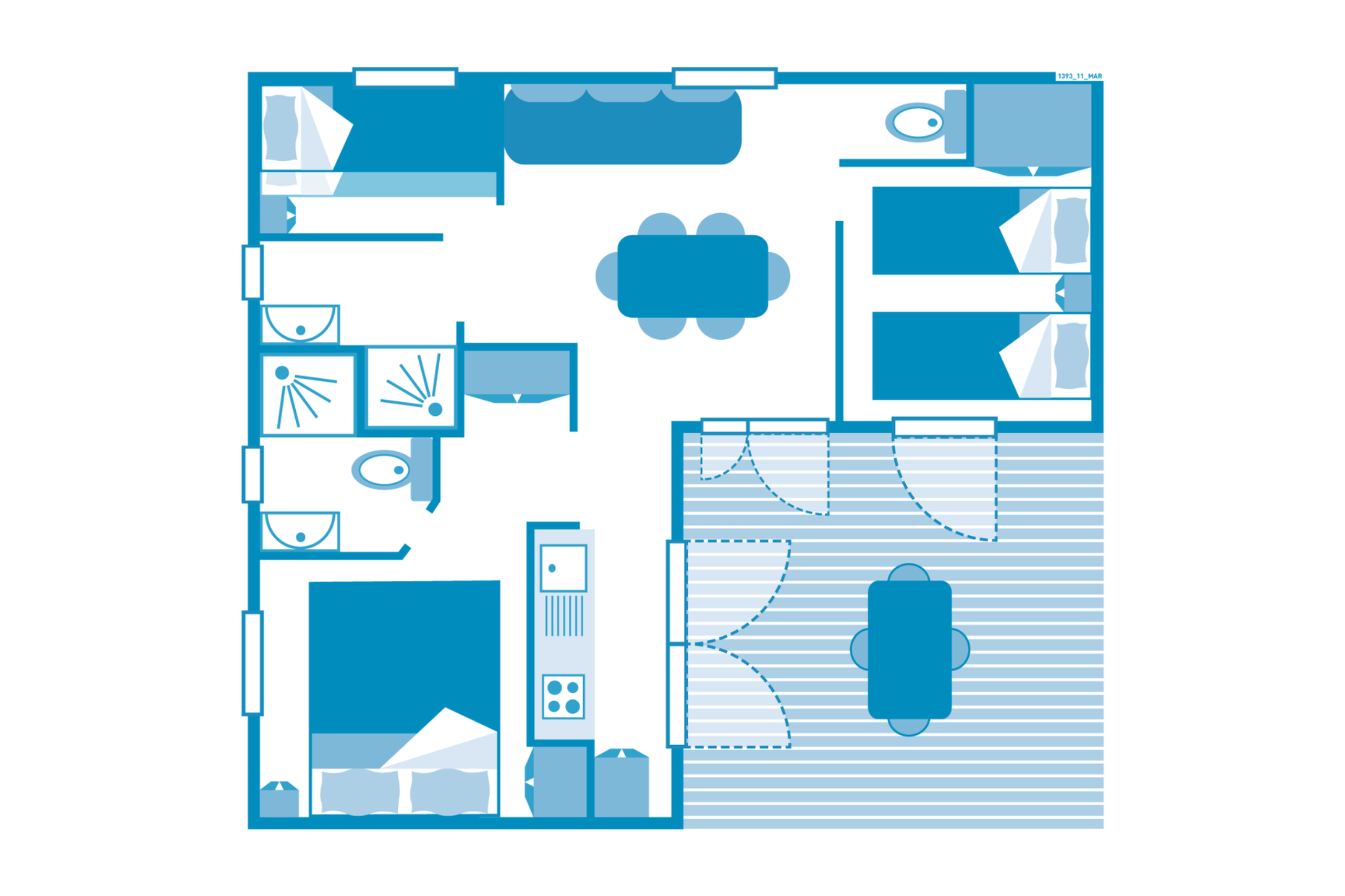 Chalet Newton 6p 3Bdrms AirConPremium