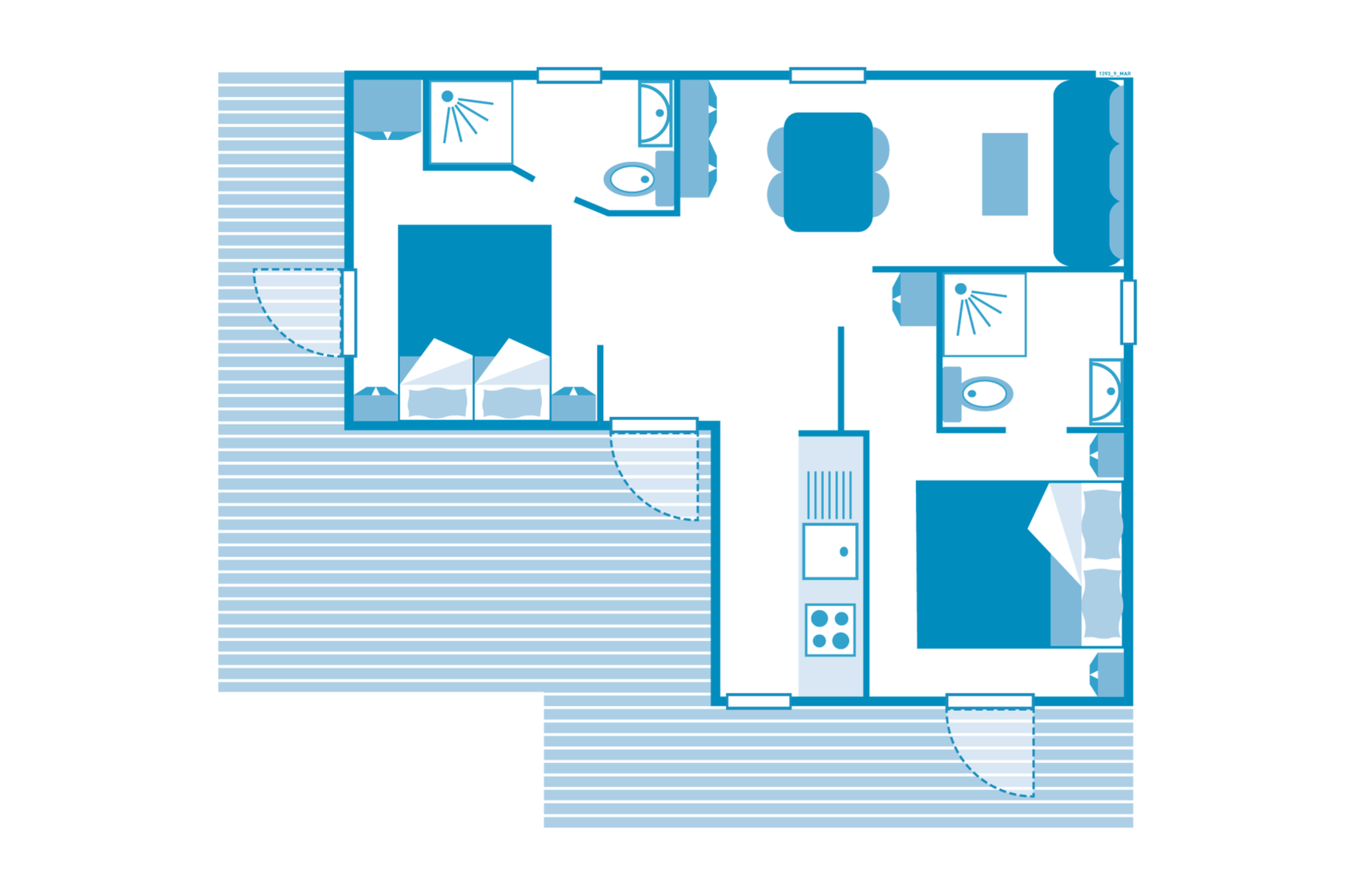 Chalet Newton 4p 2Bdrms AirConPremium