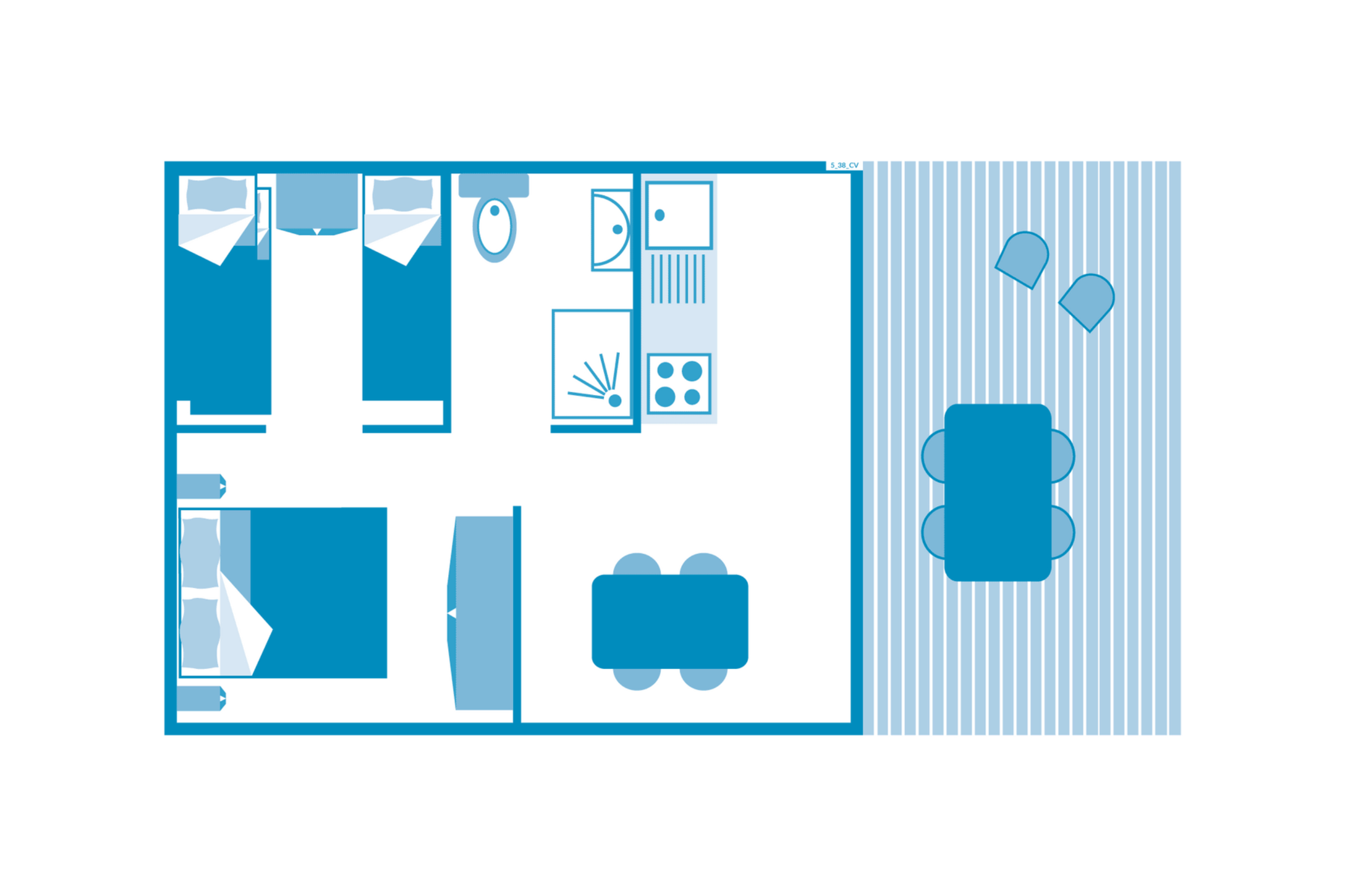 Lodge Safari 5p 2Bdrms ****