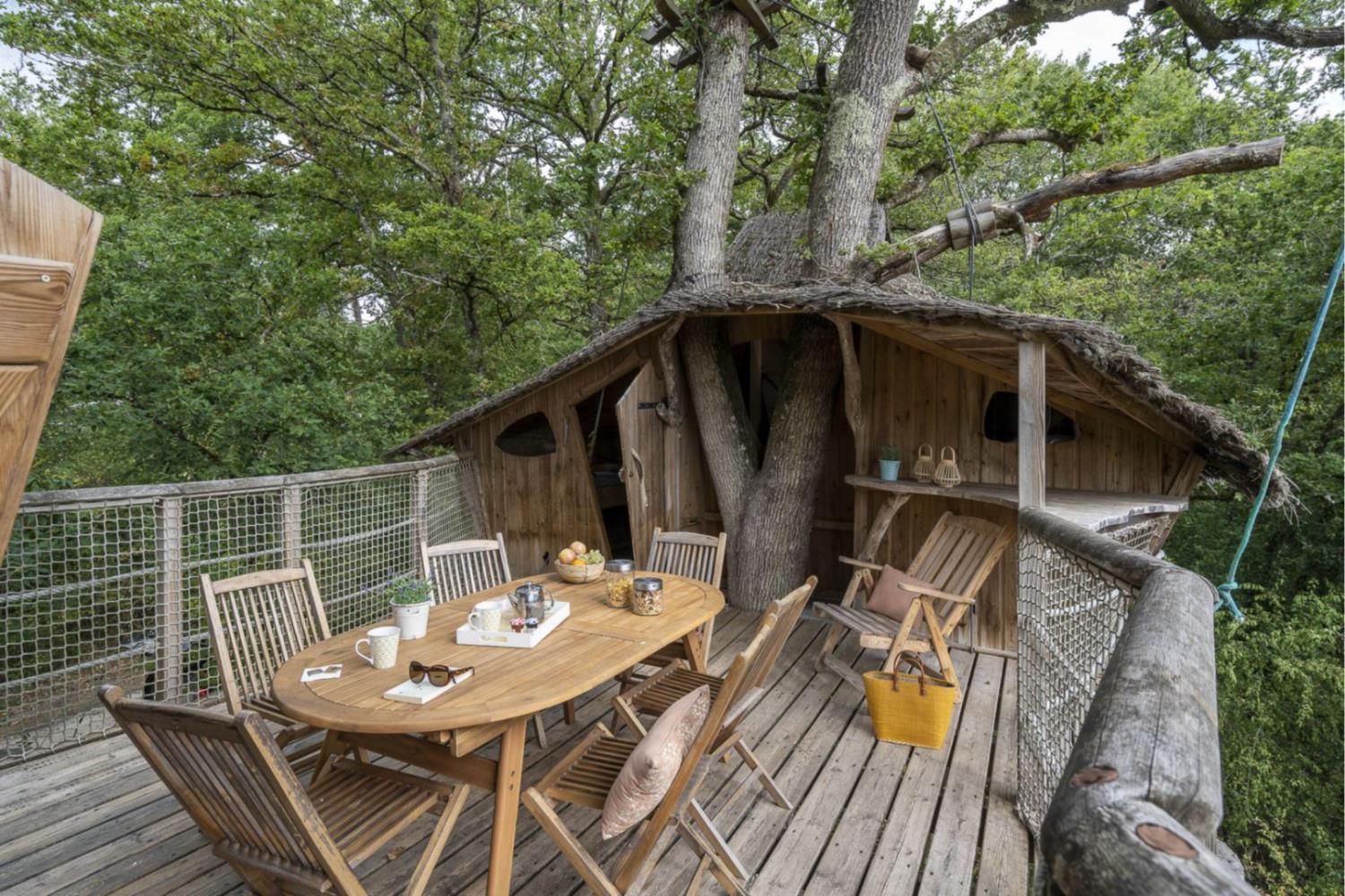 Bedroom accommodation at Tree-house Forest Camp 5/6p 2Bdrms in France