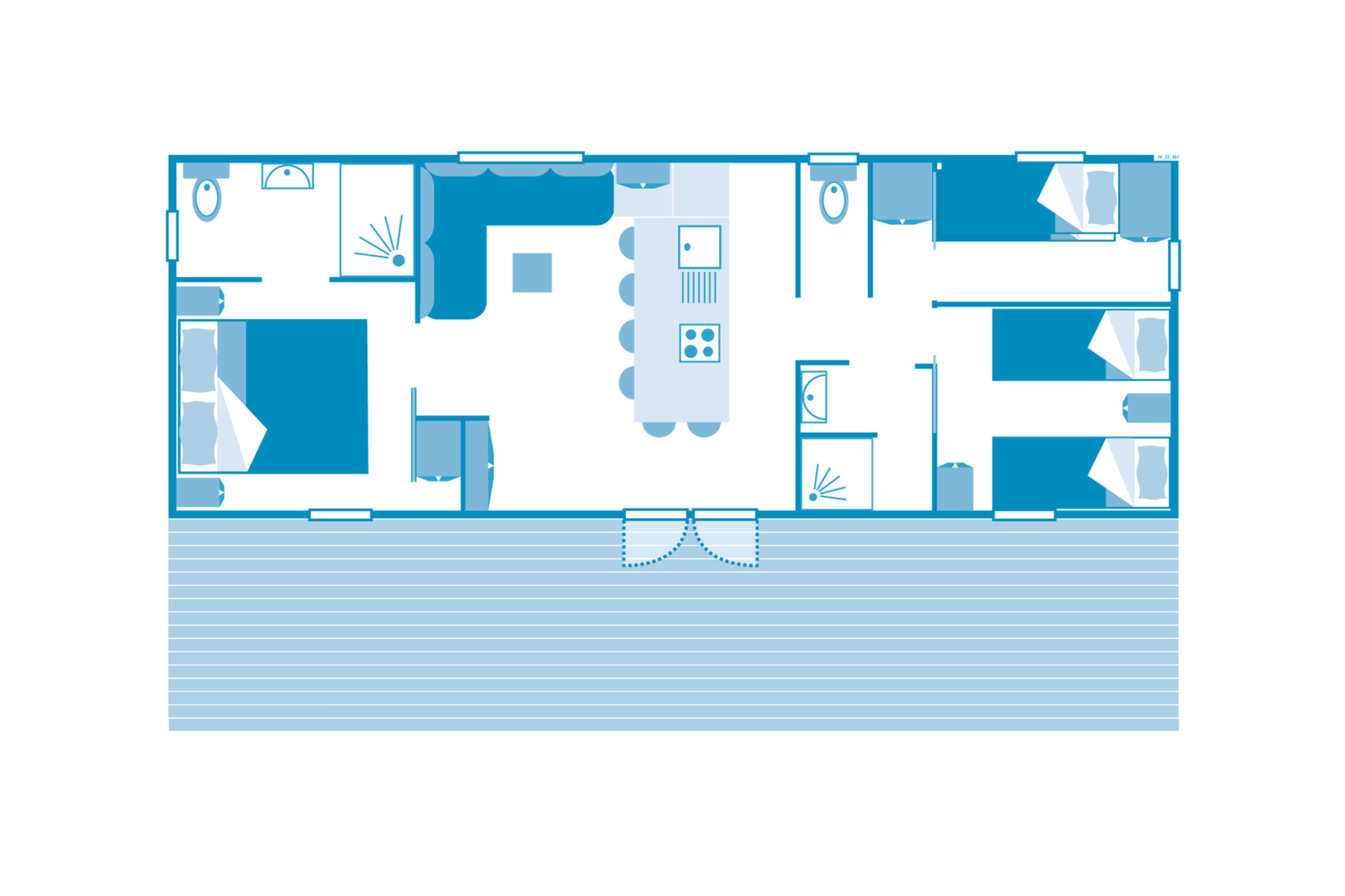Cottage Keywest 6p 3Bdrms AirConPremium