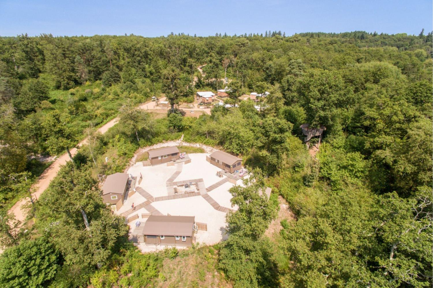 Bathroom at Tree-house Forest Camp 2p in France
