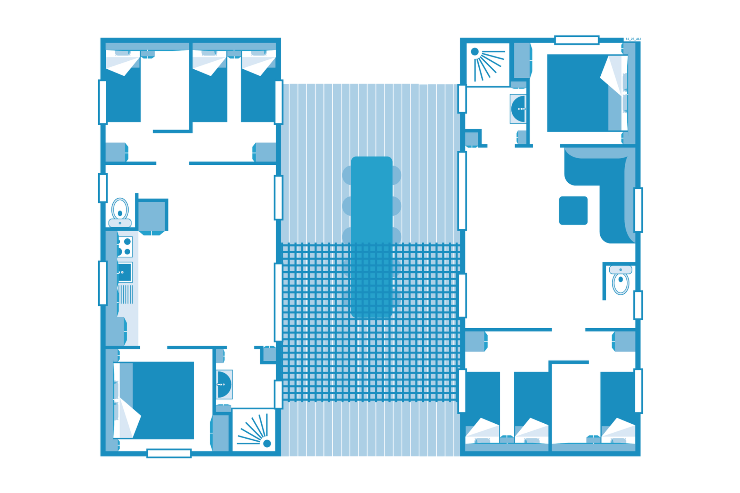 Cottage 10p 6Bdrms AirCon ****
