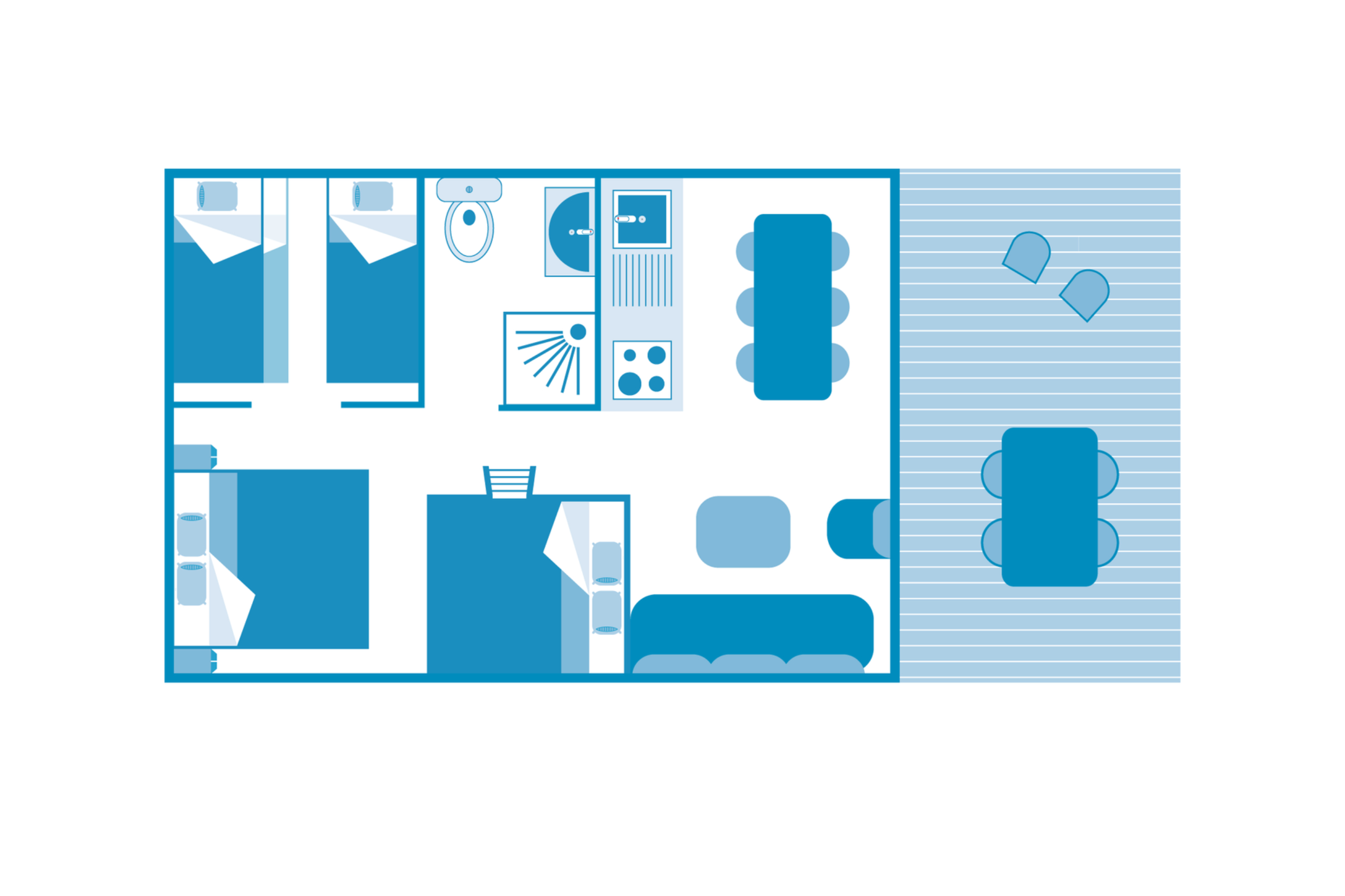 Lodge Forest Camp 7p 3Bdrms ****