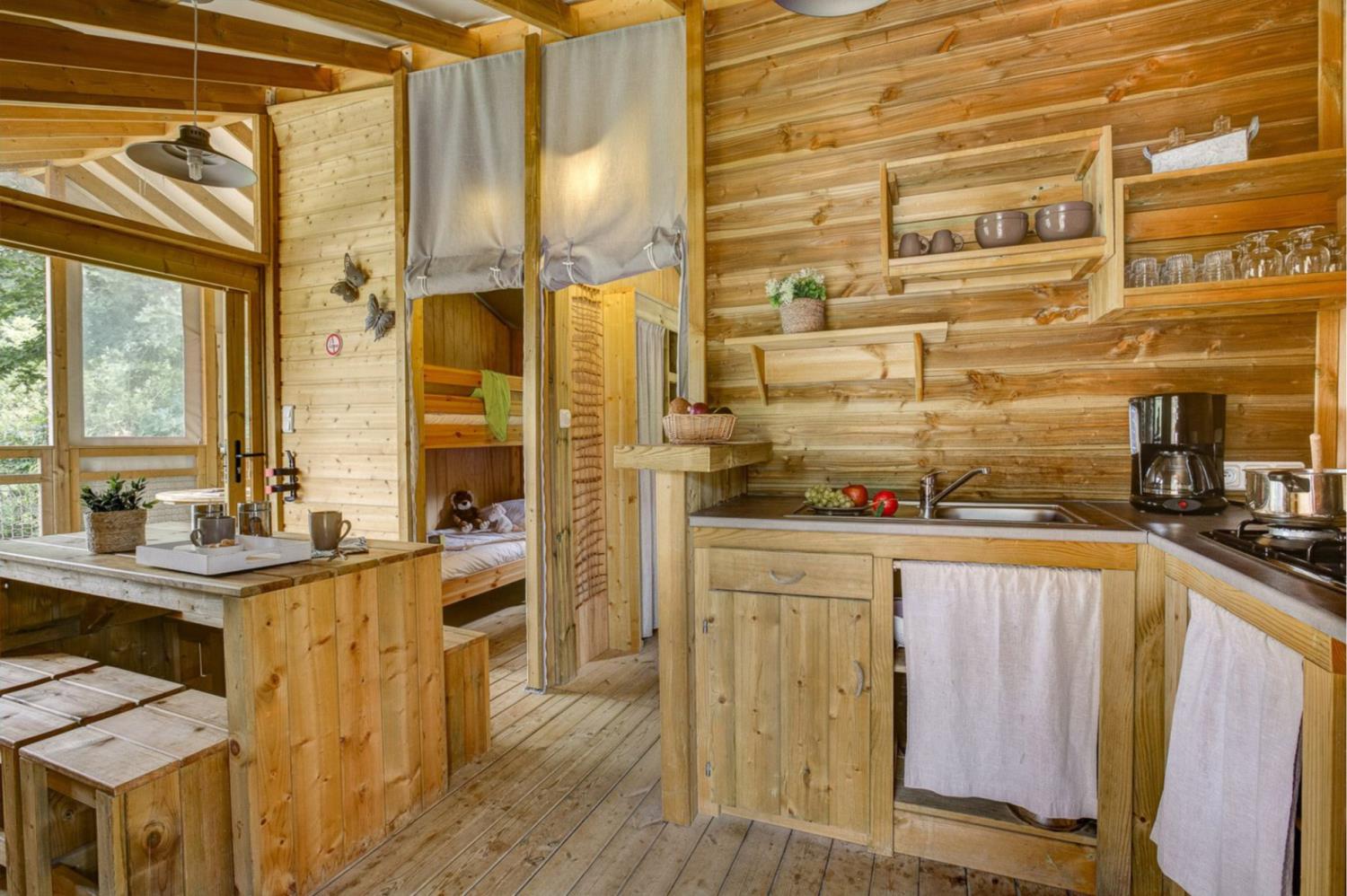 Bedroom accommodation at Lodge Forest Camp 6p 3Bdrms **** in France