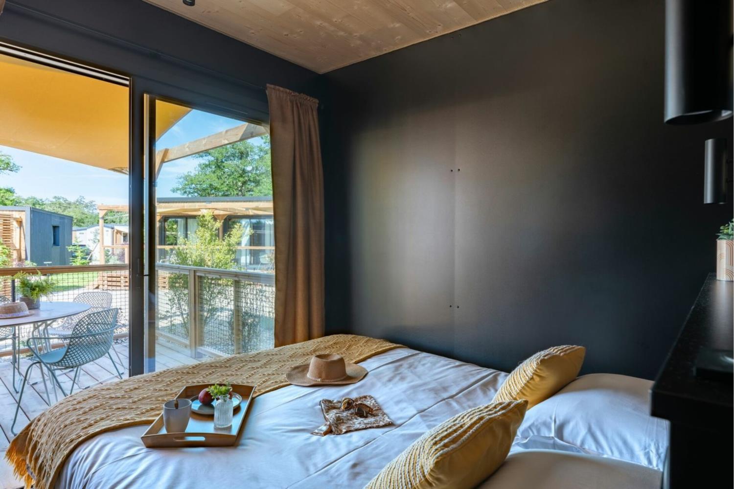 Outdoor terrace and garden at Chalet Merisier 4p 2Bdrms AirConPremium in France