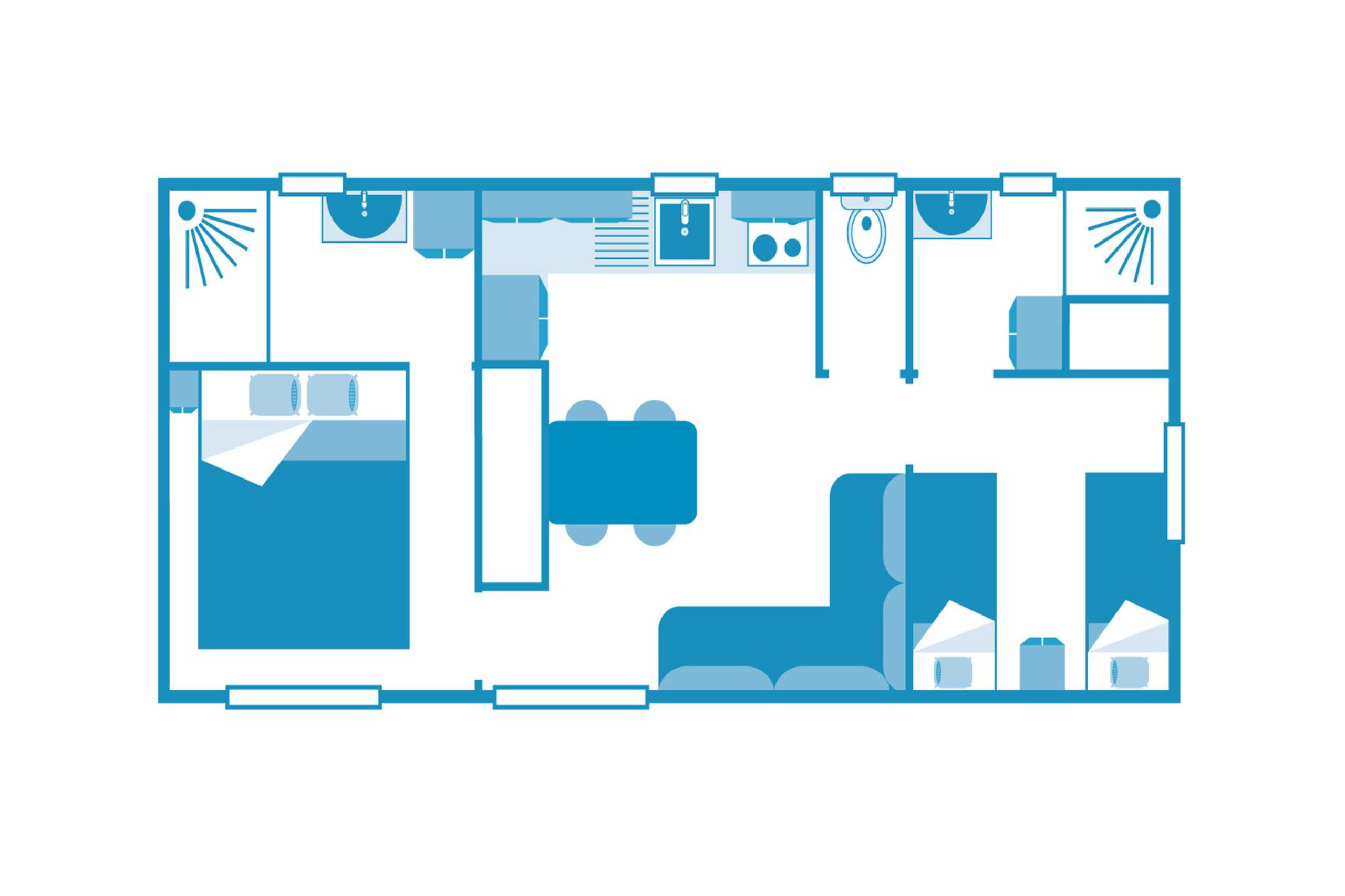 Chalet Merisier 4p 2Bdrms AirConPremium