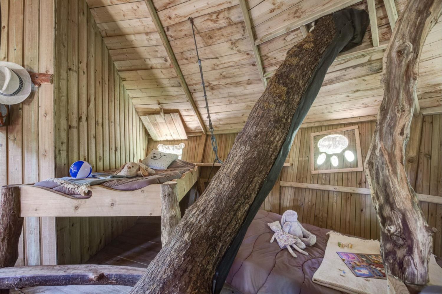 Bathroom at Tree-house Forest Camp 4p in France
