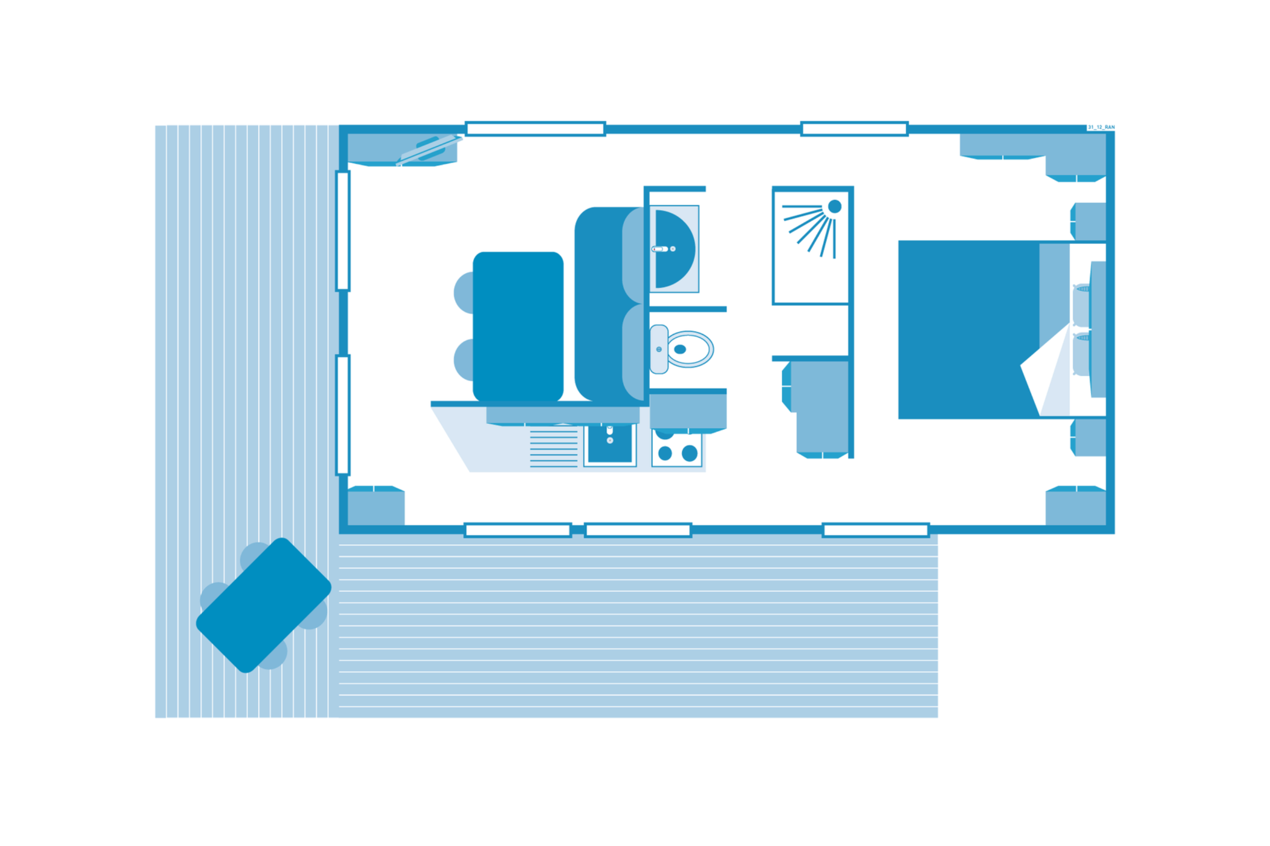 Cottage Grand Large 2p 1BdrmsPremium