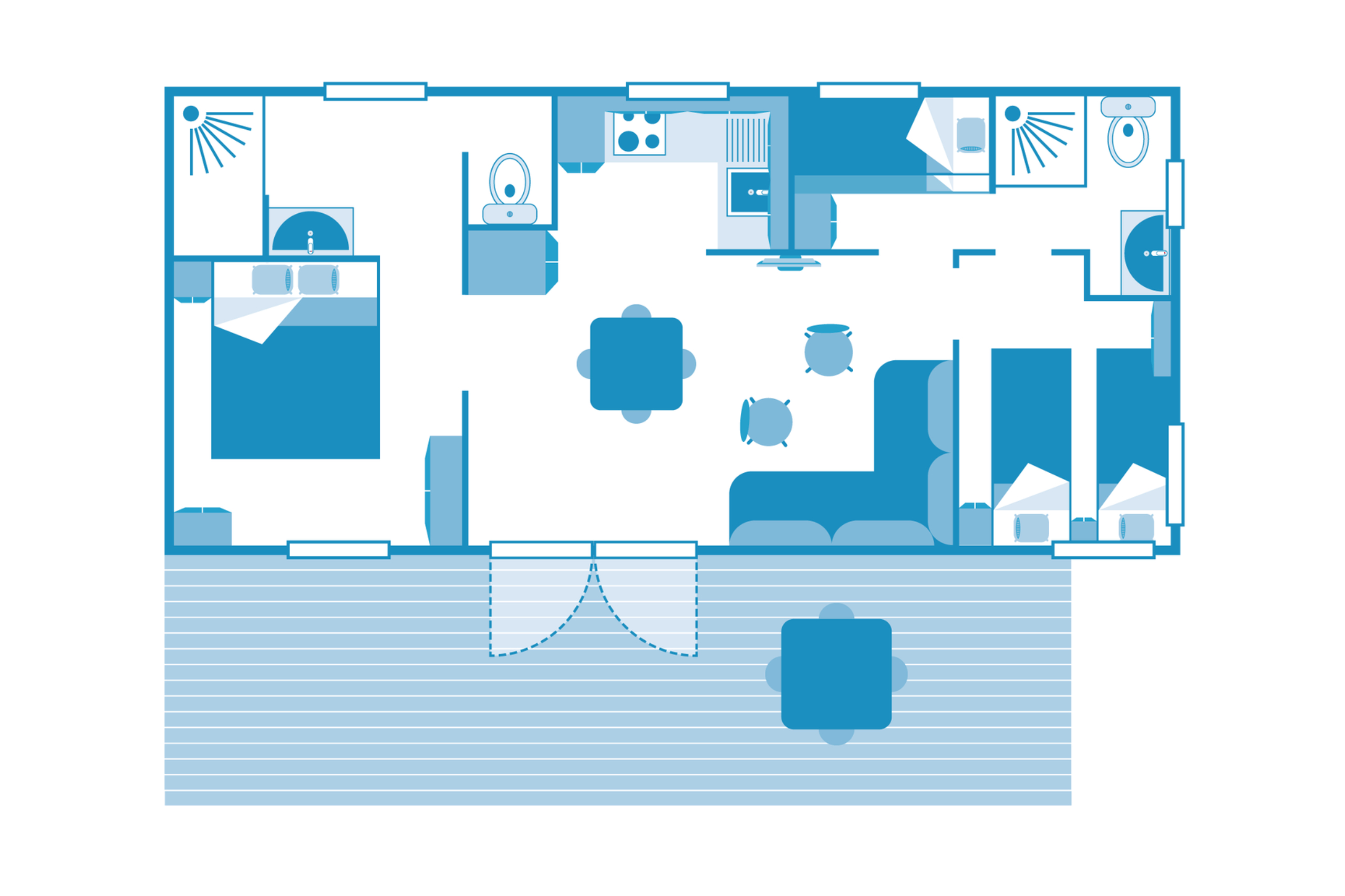 Cottage Grand Large 6p 3BdrmsPremium