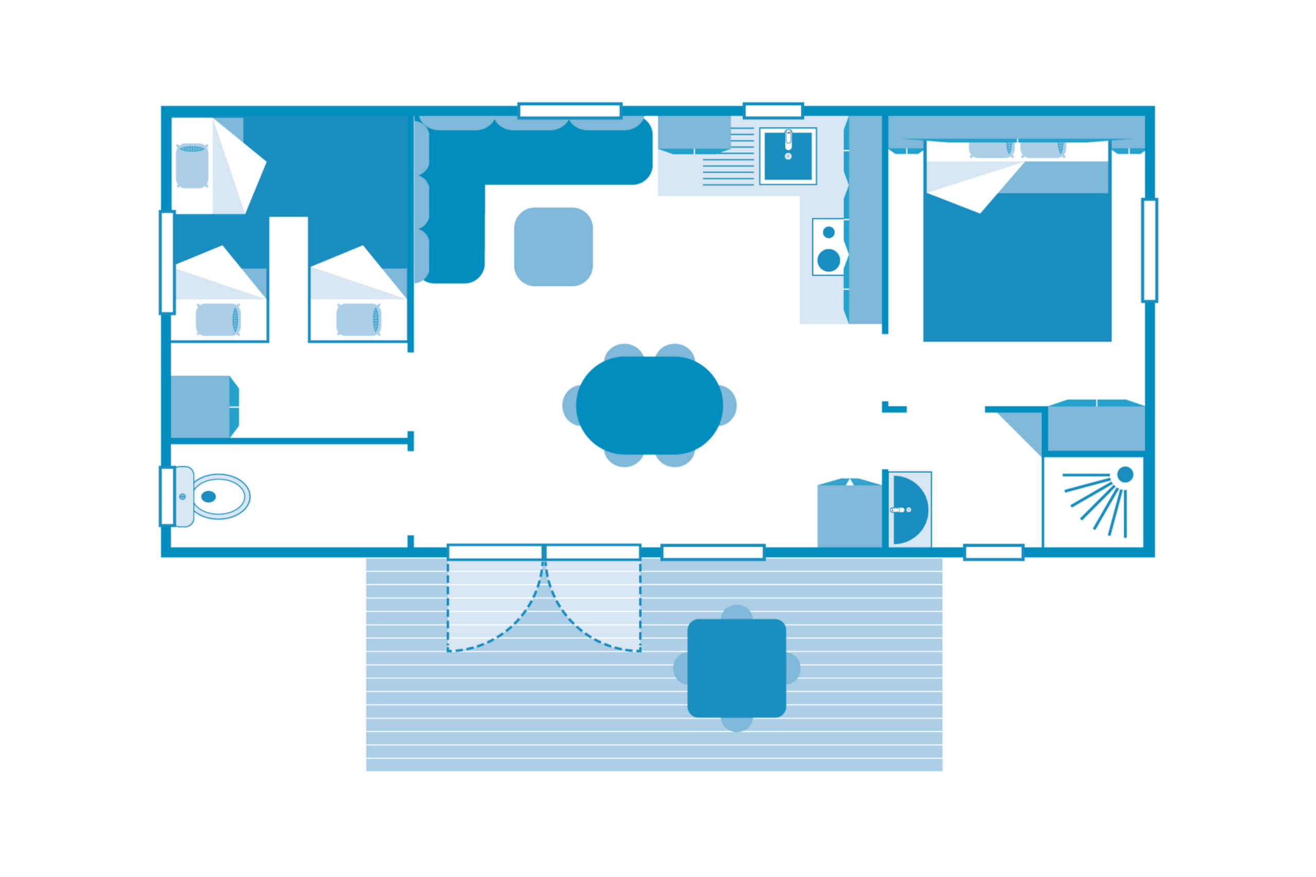 Cottage 5pers 2Bdrms ****