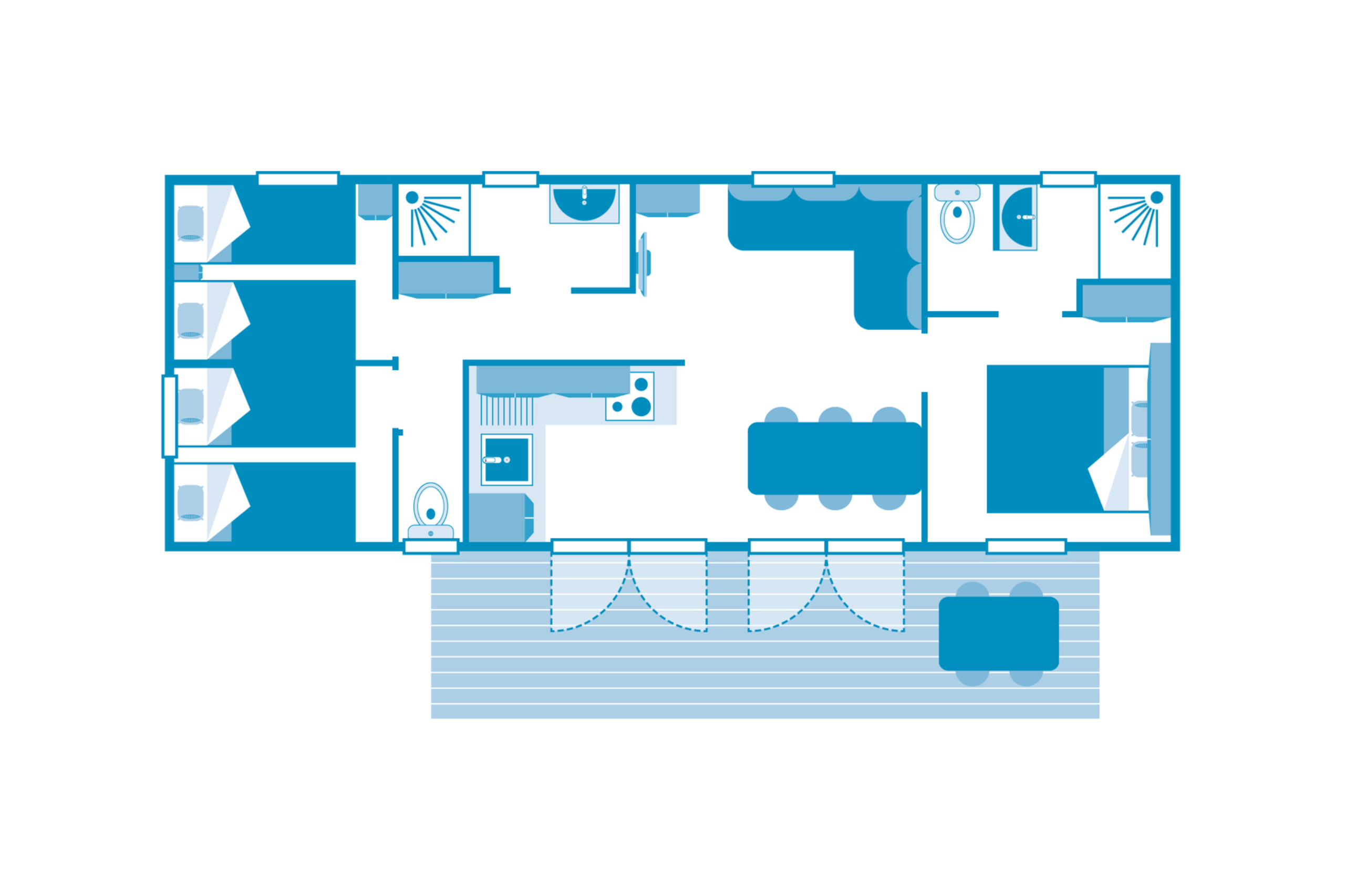 Cottage Atlantide 6p 3Bdrms AirConPremiu