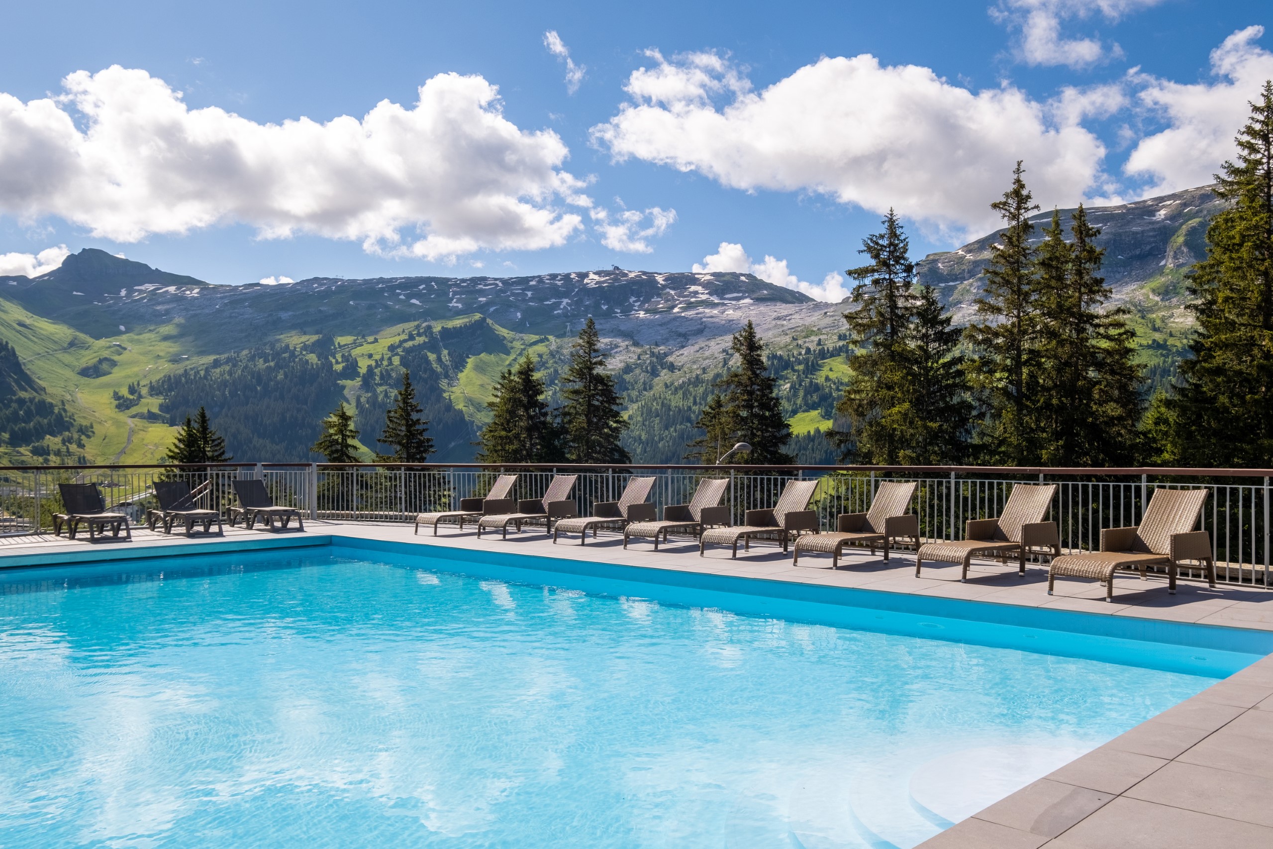 Swimming pool area near Les Terrasses d'Eos 4p8p Balcony in France