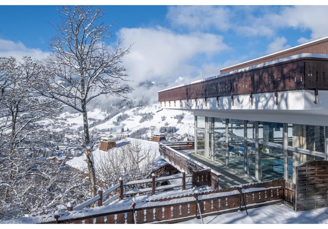 Swimming pool area near Le Mont d'Arbois S4p Balcon in France